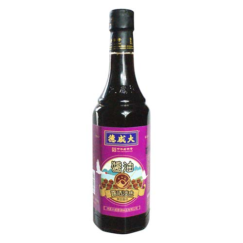 大咸德黄豆露晒淡色酱油460ml